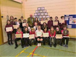 Teams from Auchtertool,Burntisland and Kinghorn Primary schools.